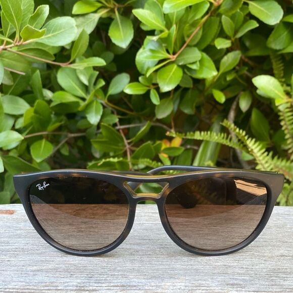 Men's Ray-Ban Brad Aviator Sunglasses 4170 865/13 Matte Havana Brown Gradient - Picture 12 of 13